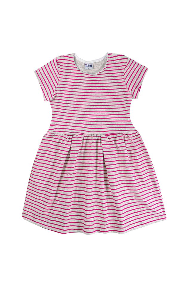 1 1693 vestido infantil menina com manga em cotton bem vestir vestido