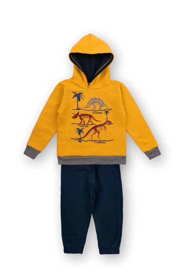 1 2069 conjunto moletom bebe menino com capuz bem vestir conjunto