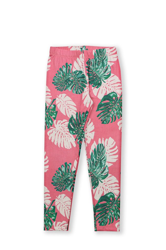 1 1888 legging infantil menina poliester estampa folhagem bem vestir leg