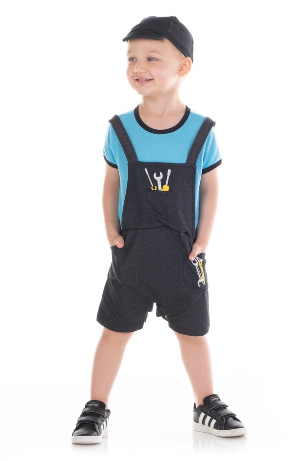 Conjunto Fantasia Bebê Mecânico