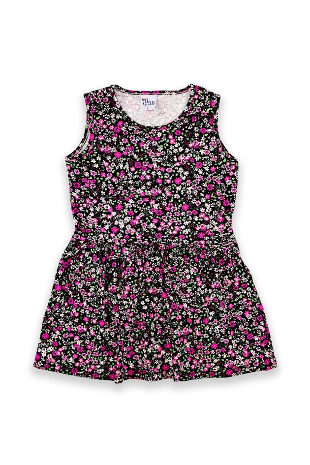 1 2831 vestido infantil menina em meia malha bem vestir