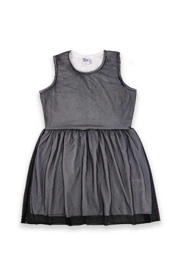 1 2792 vestido infantil menina regata com tule bem vestir bem vestir
