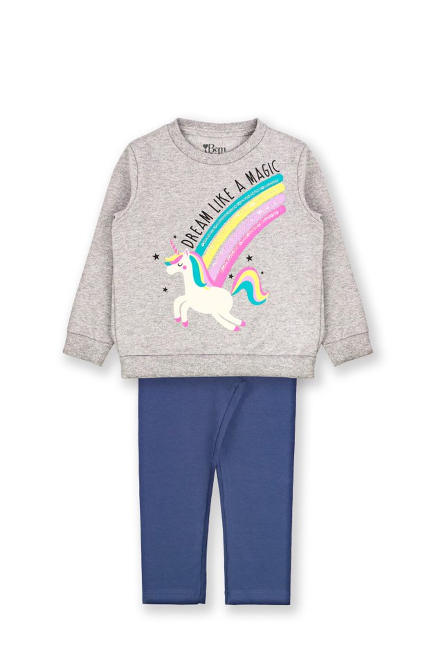 16 0137 conjunto moleton unicornio bem vestir