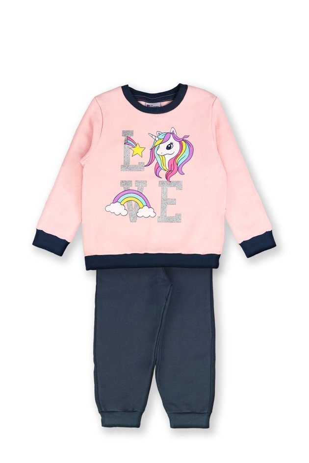 1 3084 conjunto moleton unicornio bem vestir