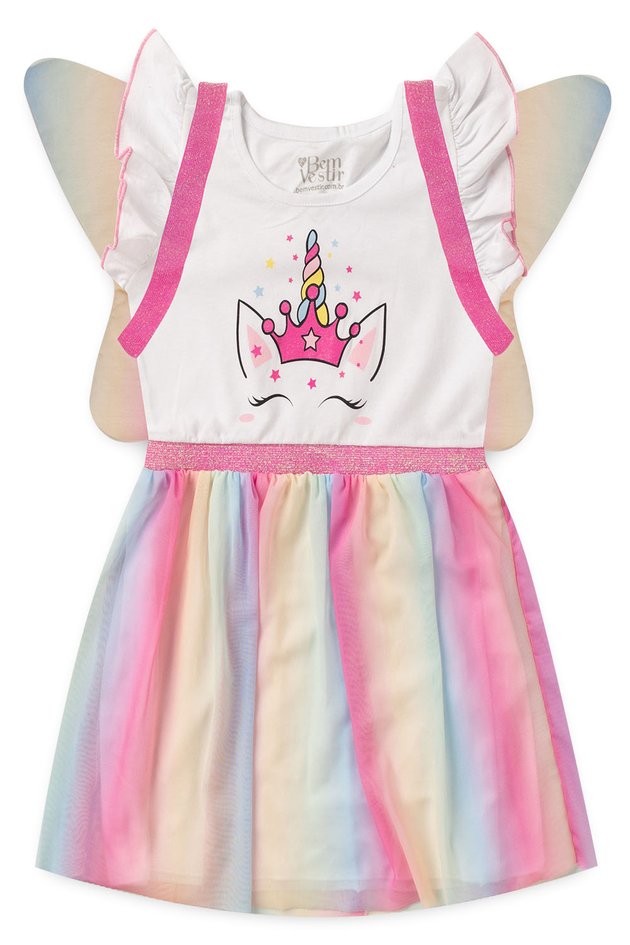 Fantasia Infantil Vestido De UnicÃ³rnio Fantasia Infantil Roupa