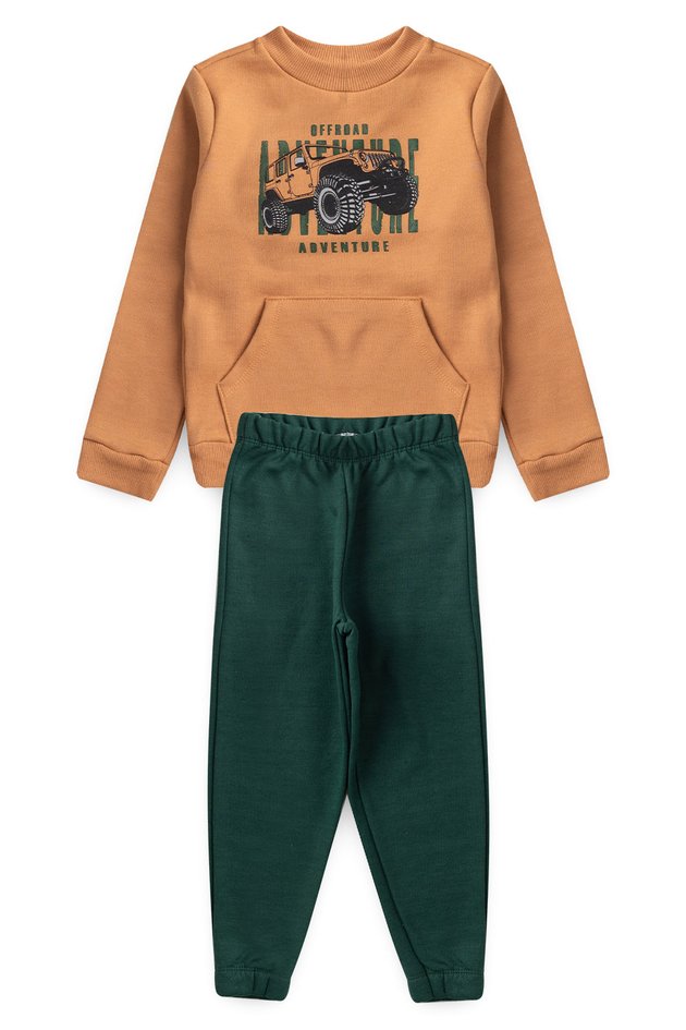 Conjunto Infantil Masculino em Moletom Jeep