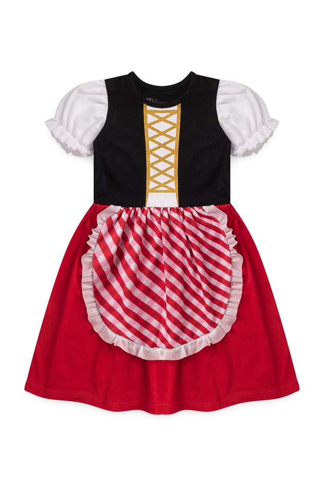 Vestido Xadrez Chapeuzinho Vermelho Roupa Xadrez Vestido