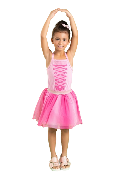 Conjunto Fantasia Infantil Menina Bailarina- Bem Vestir