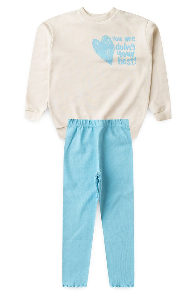 Vestido Moletom Vest Legging Moletom CONJUNTO MOLETOM OVERSIZED