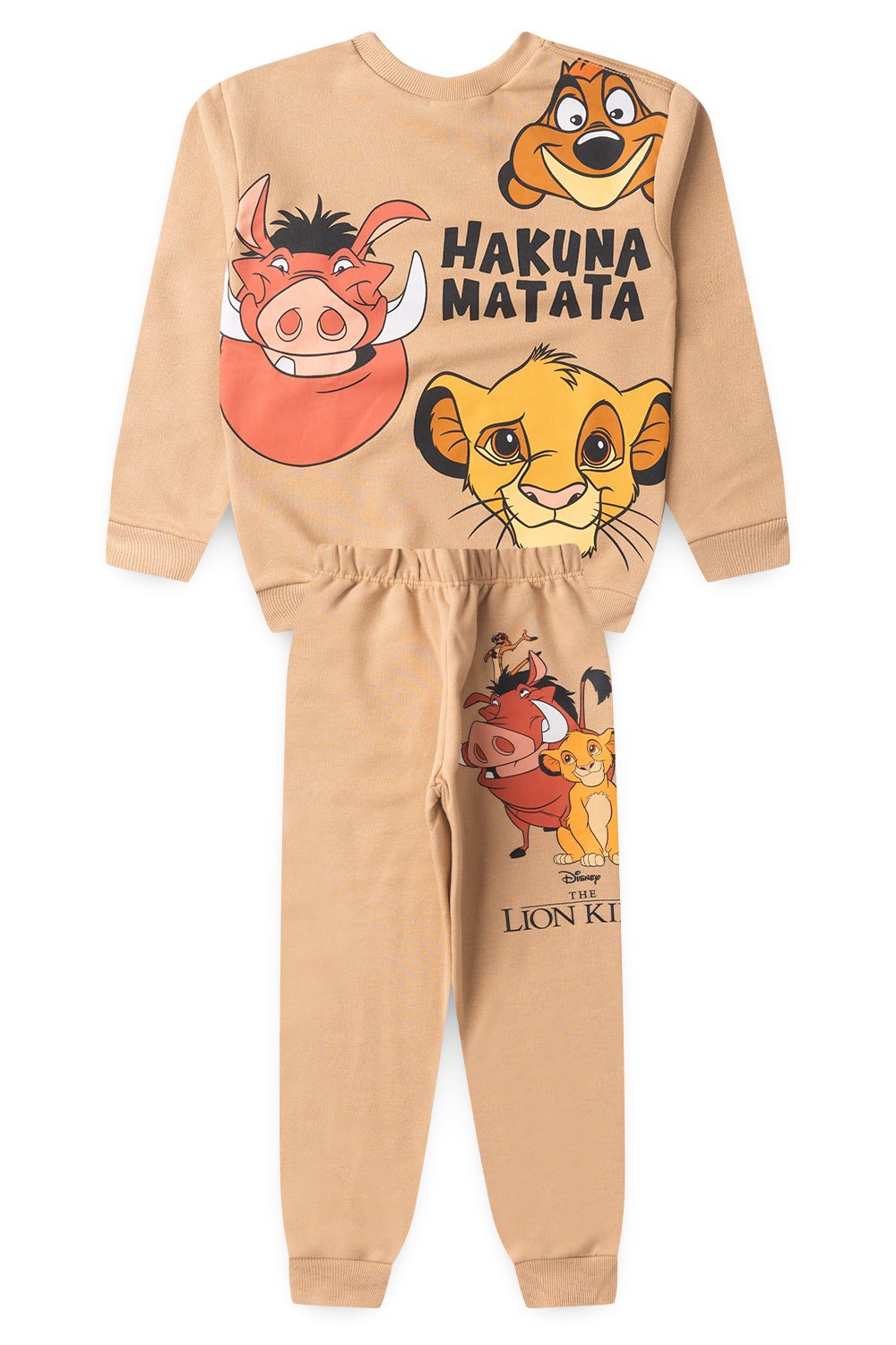 Conjunto Infantil Masculino em Moletom Rei Leão